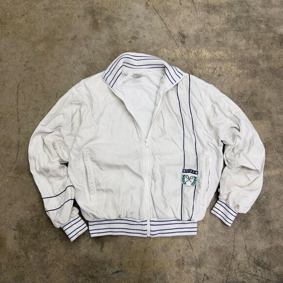 RARE Mens vintage 80s Nike tennis John McEnroe checker tag windbreaker jacket - Picture 1 of 6